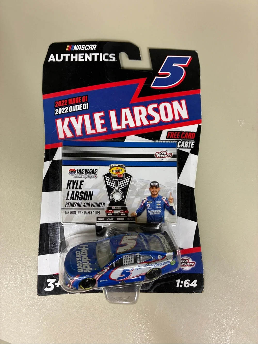 Kyle Larson #5 NASCAR Authentics 1/64 Diecast Lot of 5 Hendrick Motorsports NIB